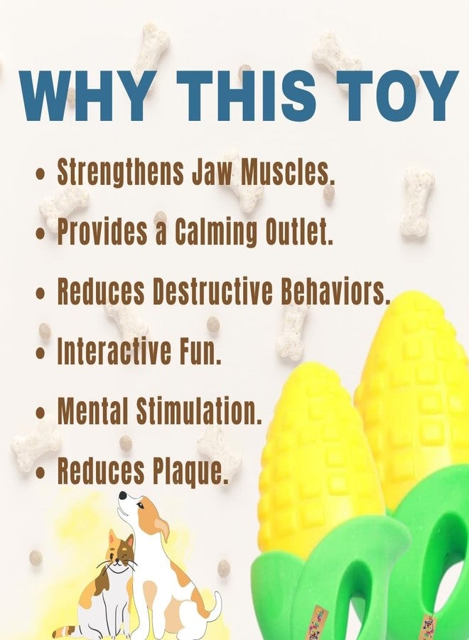 Western Era Durable Rubber Squeaker Toy Shaped Like a Corn: for Dogs & Cats Who Love to Play | Long-Lasting | Squeaky Corn Keeps Pets Entertained for Hours | Unleash The Joy with Squeaky - Image 4